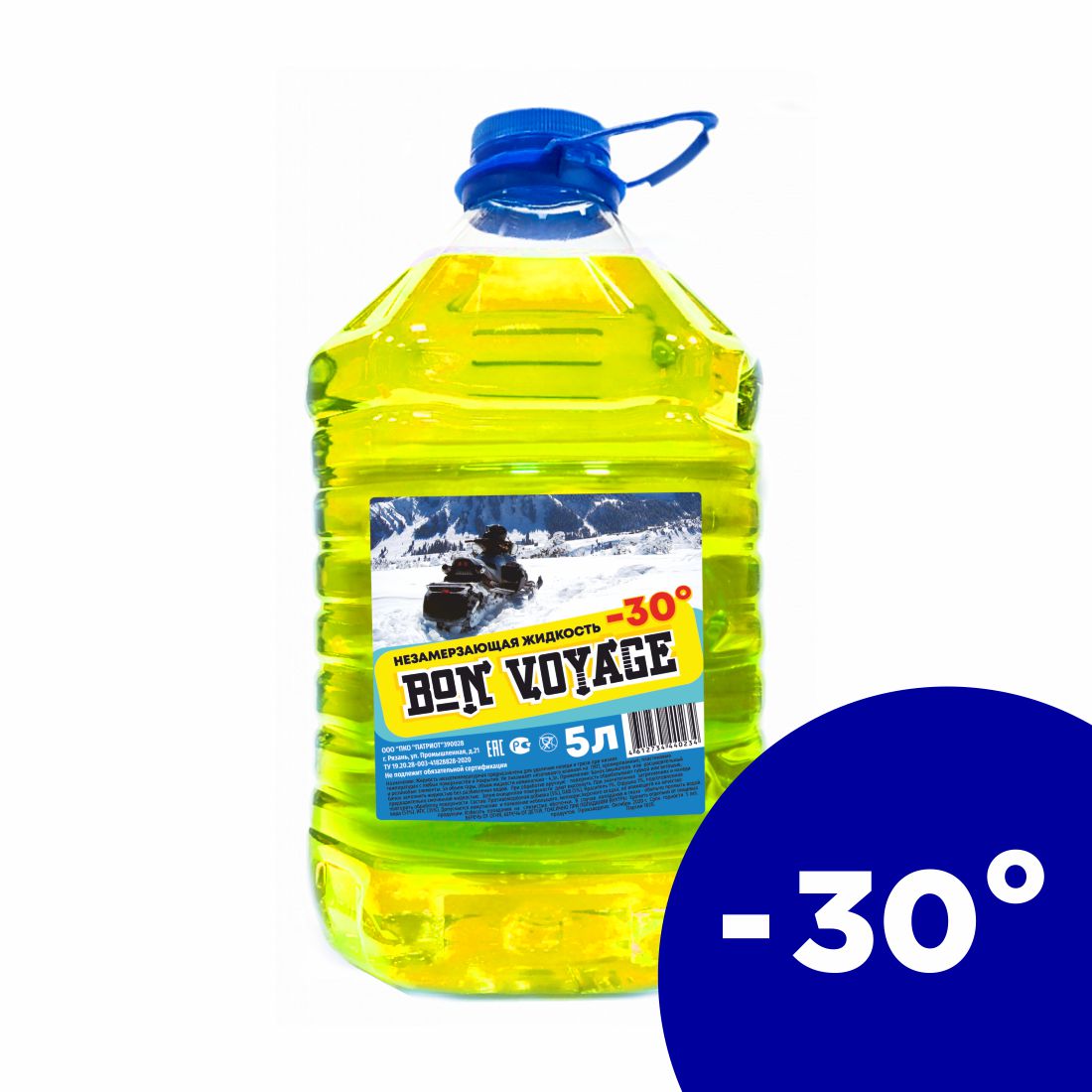 Незамерзающая жидкость Bon Vojage желтая -30